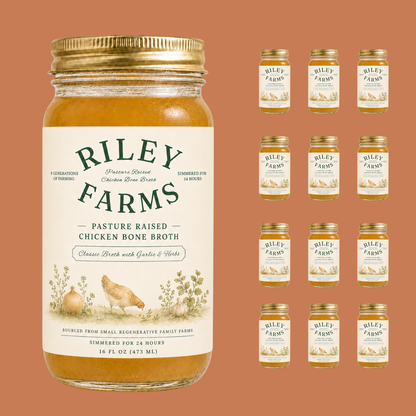 Classic Pasture Raised Chicken Bone Broth 12 Pack